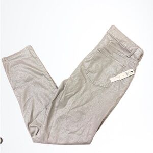Talbots Shimmer Metallic Slim-Leg Pants